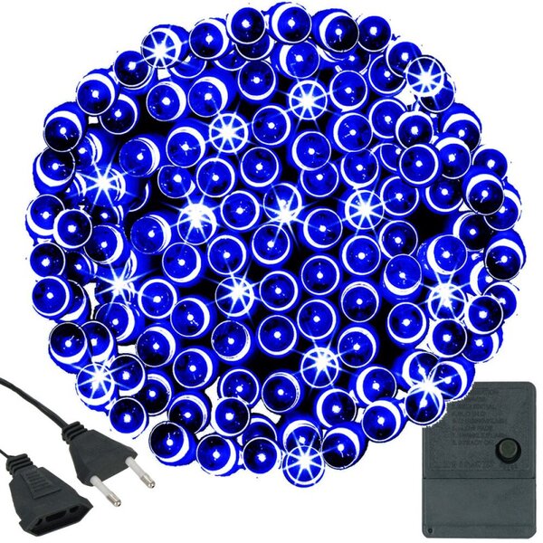 LED světelný řetěz - 34,5m 500LED 8-funkcí IP20 modrá
