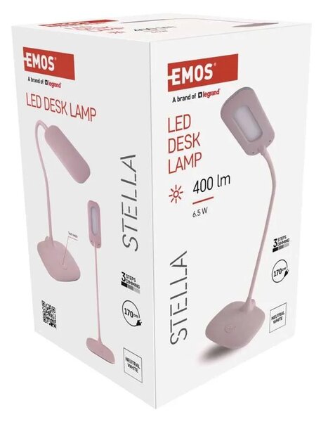 Emos lighting LED stolní lampa STELLA, růžová 1538156000
