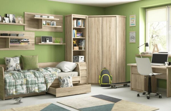 Kondela Postel 2S NORTY TYP 28 90x200, dub sonoma
