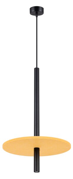 Sollux Lighting Závěsná lampa FELTRO 1 černá/žlutá