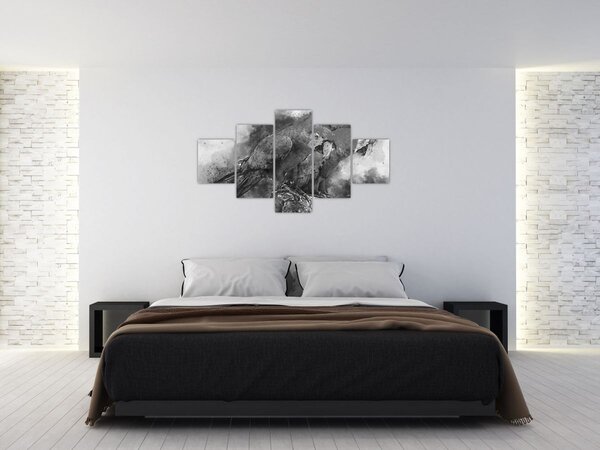 Obraz - Akvareloví papoušci (125x70 cm)