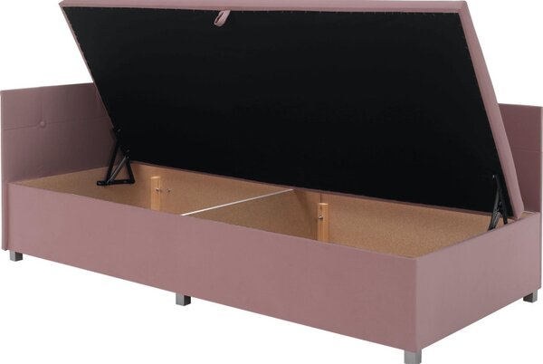 Kondela Válenda AURIA UNI 90x200 s úložným prostorem, růžová Trinity 19