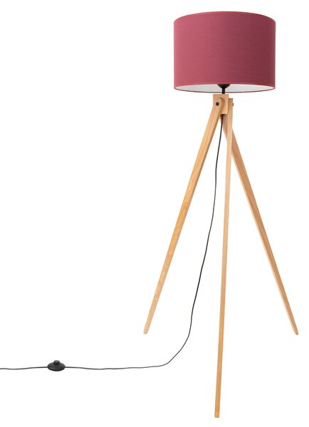 Sollux Lighting Stojací lampa NATT vínová