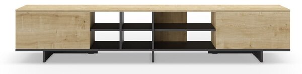 TV stolek v dekoru dubu v přírodní barvě 230x44 cm Cequoia – Marckeric