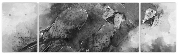 Obraz - Akvareloví papoušci (170x50 cm)