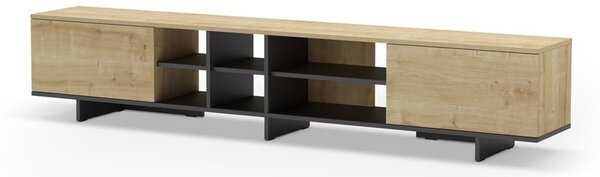 TV stolek v dekoru dubu v přírodní barvě 230x44 cm Cequoia – Marckeric