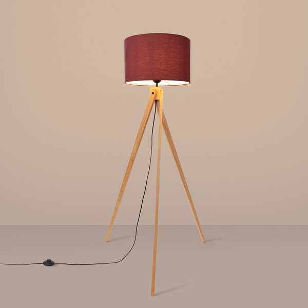 Sollux Lighting Stojací lampa NATT vínová