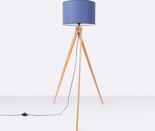 Sollux Lighting Stojací lampa NATT tmavě modrá