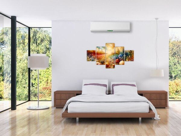 Obraz - Pestrobarevná louka (125x70 cm)