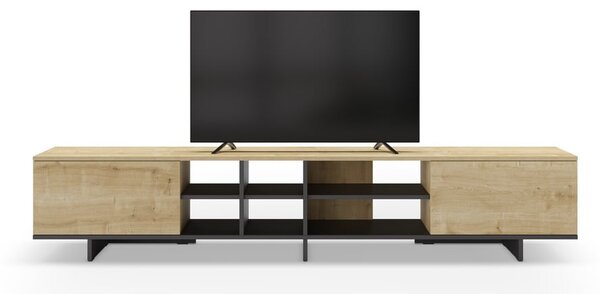TV stolek v dekoru dubu v přírodní barvě 230x44 cm Cequoia – Marckeric
