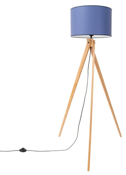 Sollux Lighting Stojací lampa NATT tmavě modrá