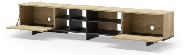 TV stolek v dekoru dubu v přírodní barvě 230x44 cm Cequoia – Marckeric