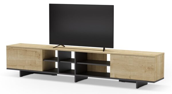 TV stolek v dekoru dubu v přírodní barvě 230x44 cm Cequoia – Marckeric