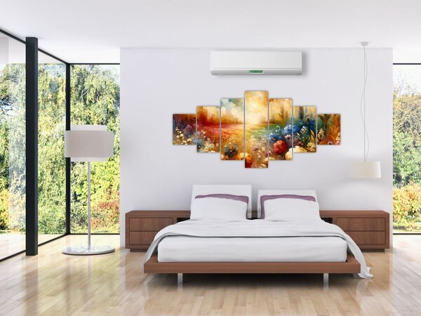 Obraz - Pestrobarevná louka (210x100 cm)