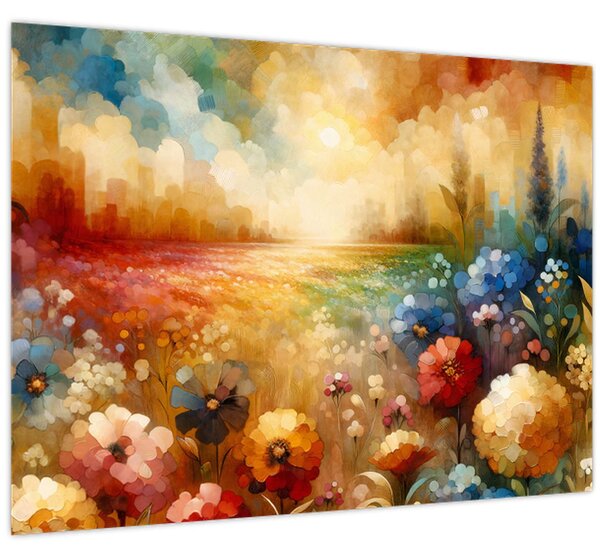 Obraz - Pestrobarevná louka (70x50 cm)