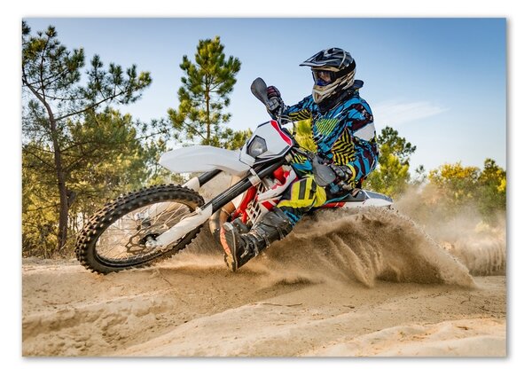Foto obraz sklo tvrzené Motokross osh-96129876