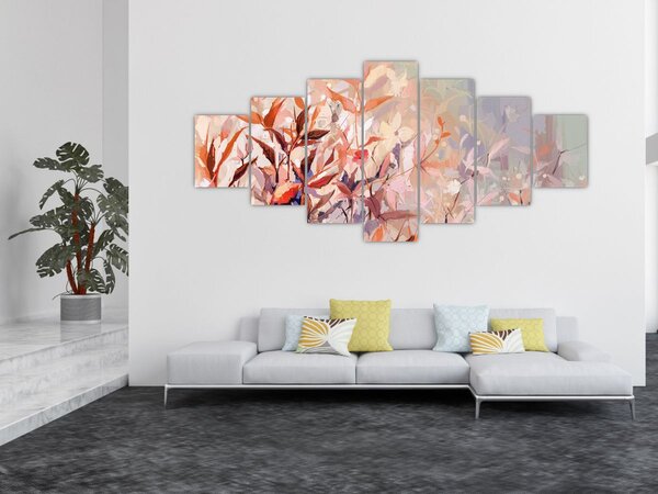 Obraz - Malba pastelový podzim (210x100 cm)