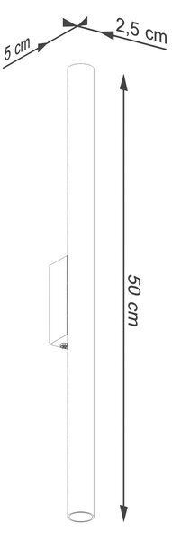 Sollux Lighting Nástěnné svítidlo PASTELO 2 červené