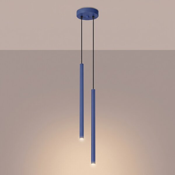 Sollux Lighting Závěsné svítidlo PASTELO 2 ultramarínové