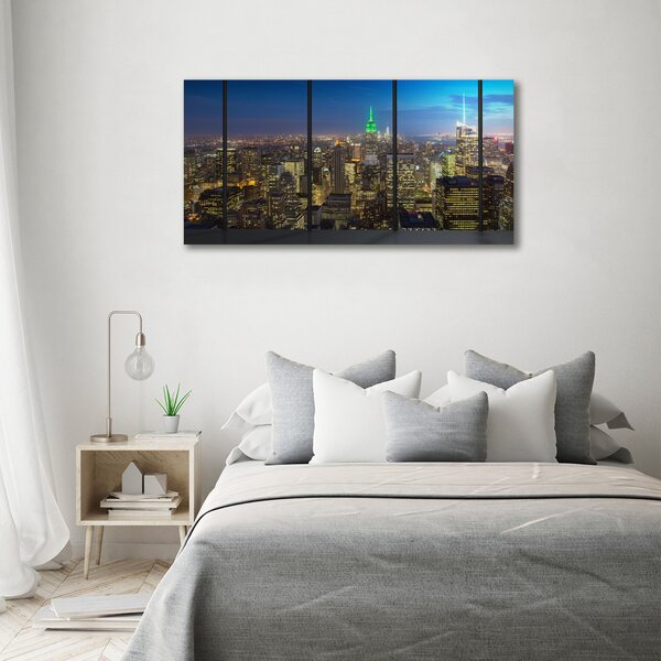 Moderní fotoobraz canvas na rámu New York noc oc-96183683