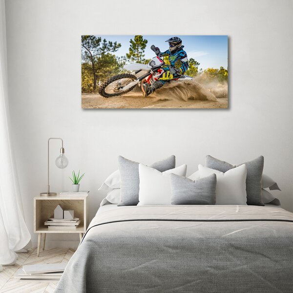 Foto obraz tištěný na plátně Motokross oc-96129876