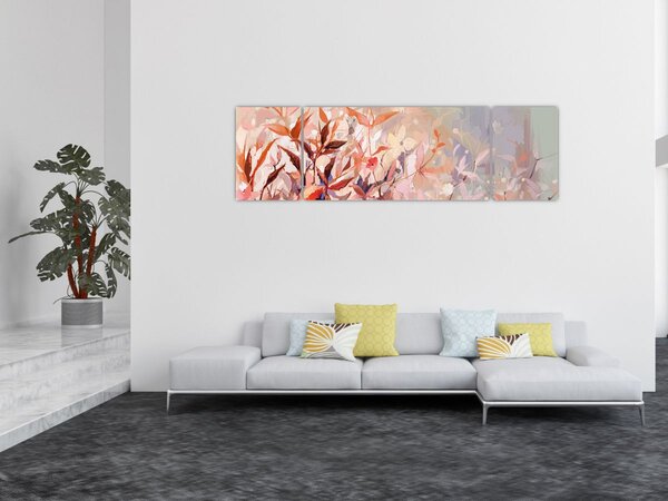 Obraz - Malba pastelový podzim (170x50 cm)