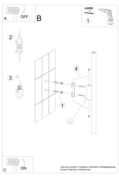 Sollux Lighting Nástěnné svítidlo PASTELO 2 červené