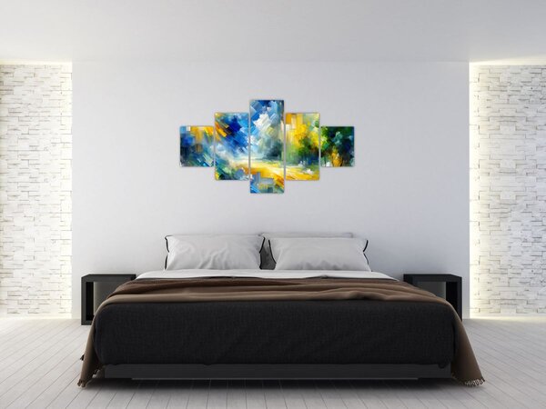 Obraz - Abstraktní slunečný den (125x70 cm)