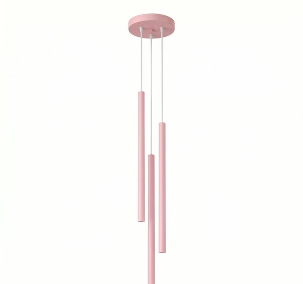 Sollux Lighting Závěsné svítidlo PASTELO 3P růžové