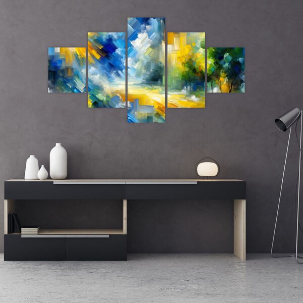 Obraz - Abstraktní slunečný den (125x70 cm)