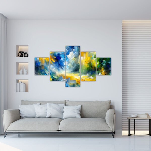 Obraz - Abstraktní slunečný den (125x70 cm)