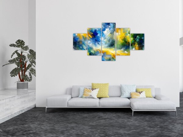 Obraz - Abstraktní slunečný den (125x70 cm)