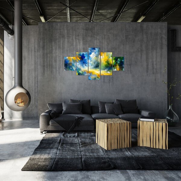 Obraz - Abstraktní slunečný den (125x70 cm)