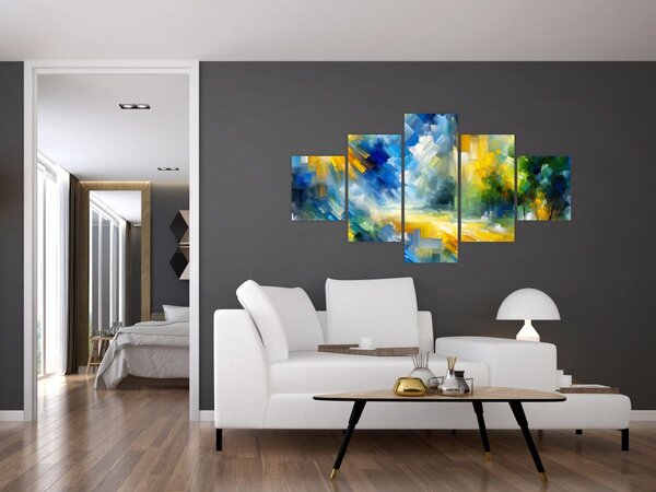 Obraz - Abstraktní slunečný den (125x70 cm)
