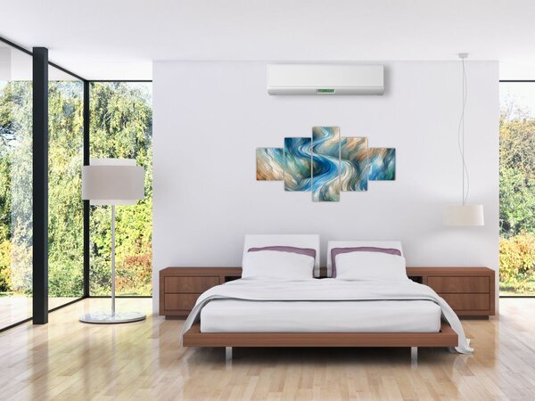 Obraz - Abstraktní proud (125x70 cm)