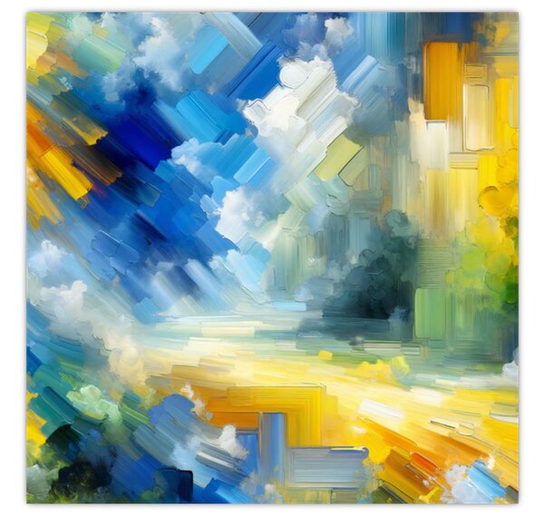 Obraz - Abstraktní slunečný den (30x30 cm)