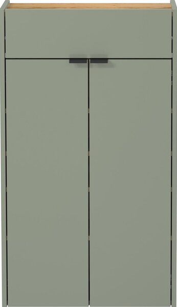 Šalvějově zelená skříňka 56x97x22 cm Ameca – Germania