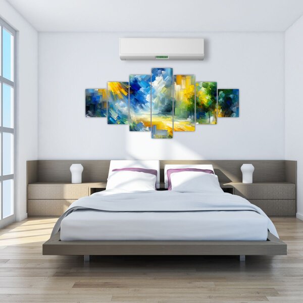 Obraz - Abstraktní slunečný den (210x100 cm)
