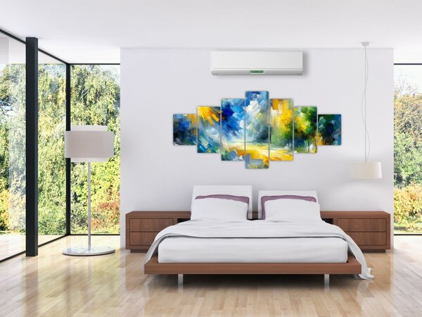 Obraz - Abstraktní slunečný den (210x100 cm)