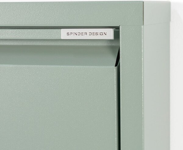 Šedozelený kovový výklopný botník 75x77,5x22,5 cm Billy – Spinder Design
