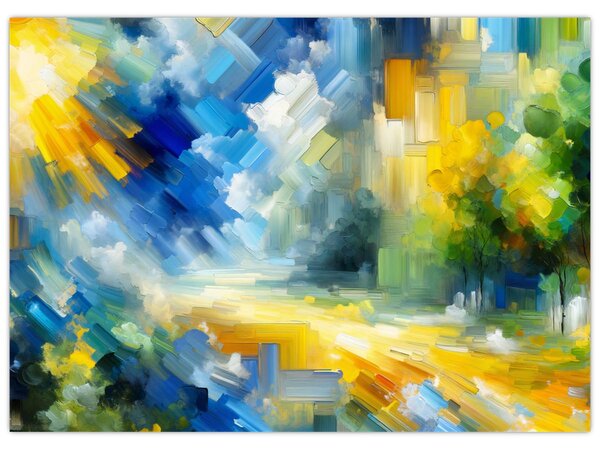 Obraz - Abstraktní slunečný den (70x50 cm)