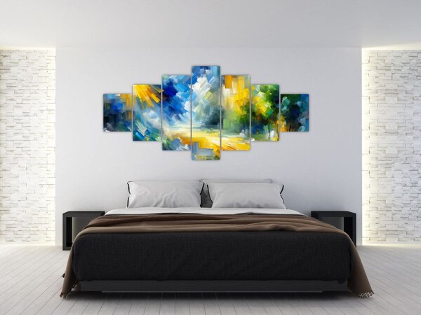 Obraz - Abstraktní slunečný den (210x100 cm)