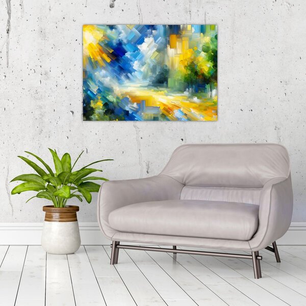 Obraz - Abstraktní slunečný den (70x50 cm)
