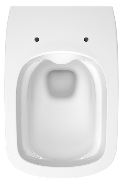 Cersanit Moduo sada wc s mísou a sedátkem závěsná bez splachovacího kruhu bílá lesk S701-971