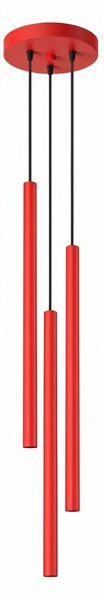Sollux Lighting Závěsné svítidlo PASTELO 3P červené