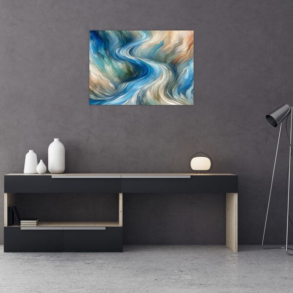 Obraz - Abstraktní proud (70x50 cm)