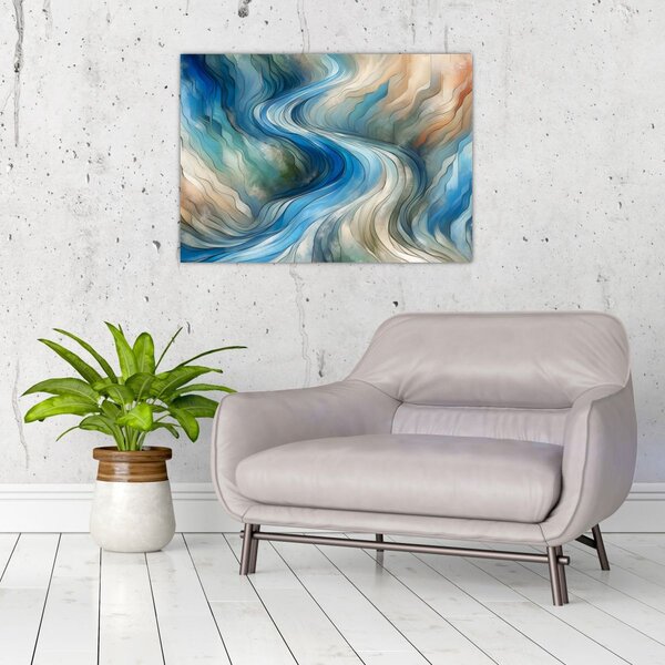 Obraz - Abstraktní proud (70x50 cm)