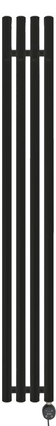 Oltens Stang elektrický radiátor 150x20.5 cm černá mat 55120300