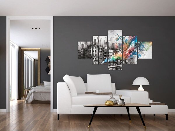 Obraz - Industriální život (125x70 cm)