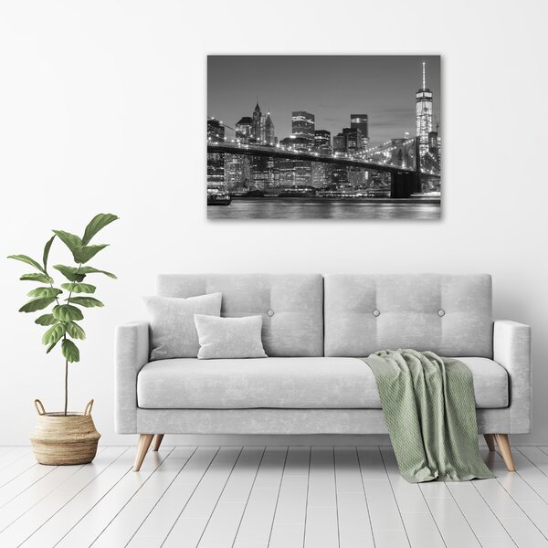 Moderní obraz canvas na rámu Manhattan noc oc-96464167